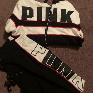 Pink sweatsuit offers welcome